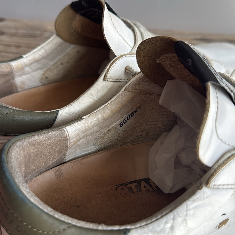 Golden Goose Green With Grey Glitter Star Size 41 - Picture 8 of 13